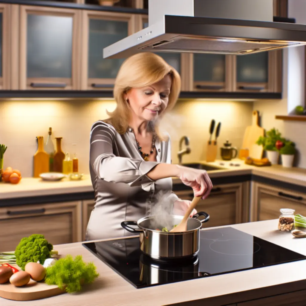 Naczynia KitchenProStorePL używane do przygotowywania rodzinnego posiłku w przytulnej kuchni