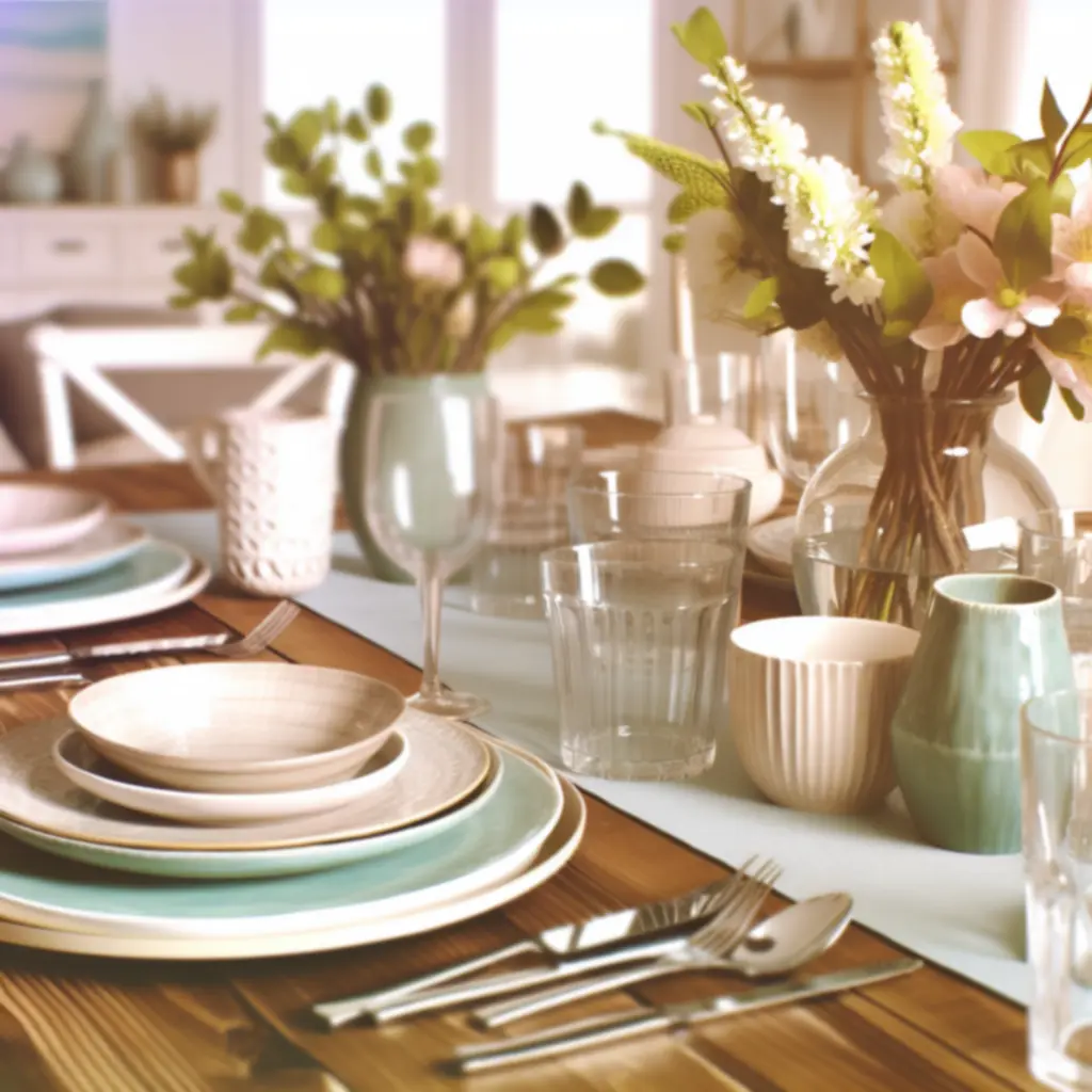 Sezonowe akcesoria kuchenne wyeksponowane na eleganckim stole